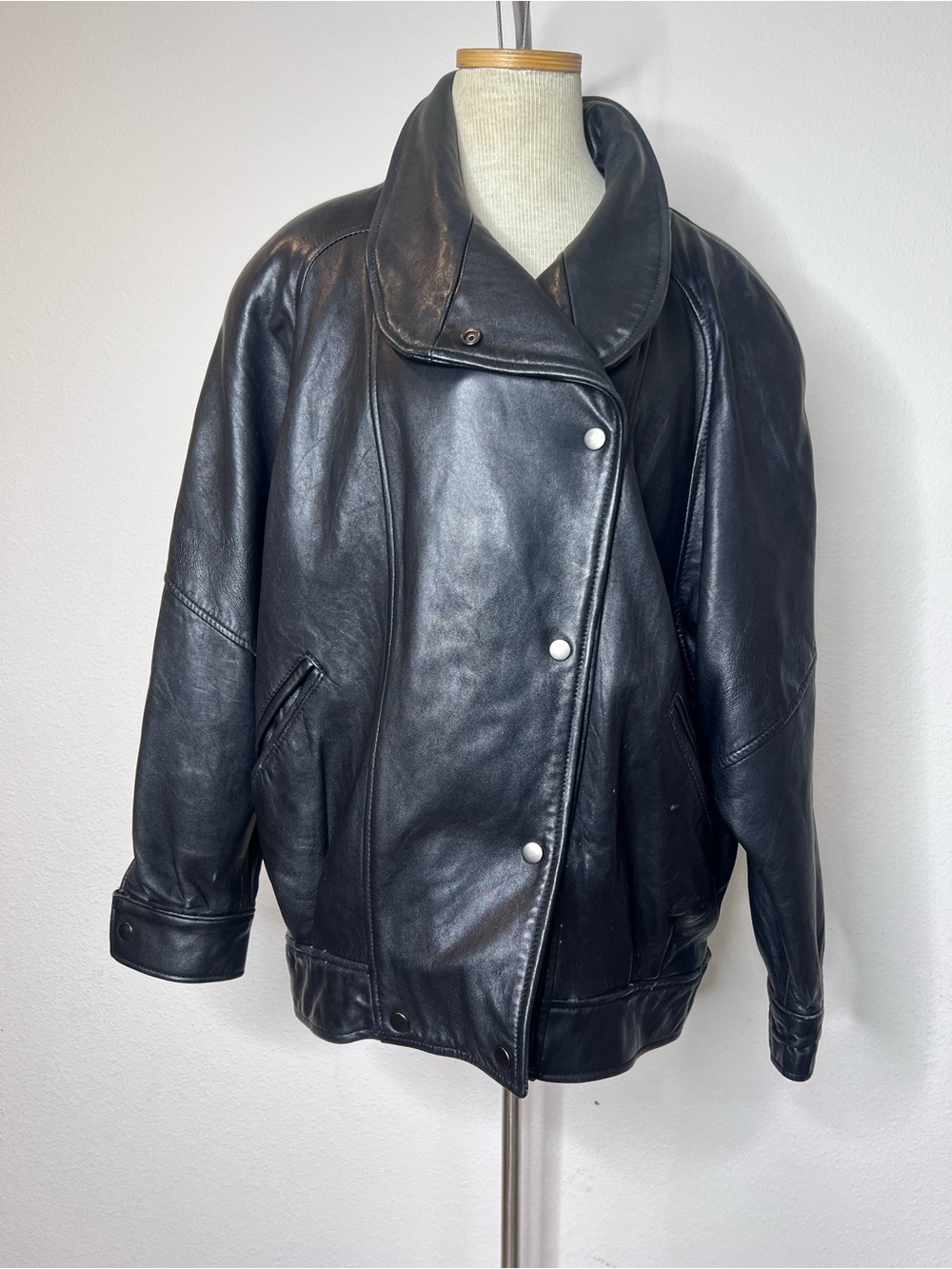 Tannery West Vintage Soft Leather Oversized Jacket